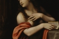 Giovan Pietro Rizzoli, detto Giampietrino, 1485 - 1553, La Maddalena seduta in preghiera davanti al Crocifisso, olio su tavola trasportato su tela. Pinacoteca del Castello Sforzesco, Milano