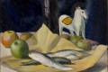 Francesco Menzio, Natura morta con cavallino, 1928, olio su tela, cm 68 x 112