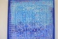 Laura Zilocchi, Giochi con le lettere, acrilico su tela, cm. 60 x 60